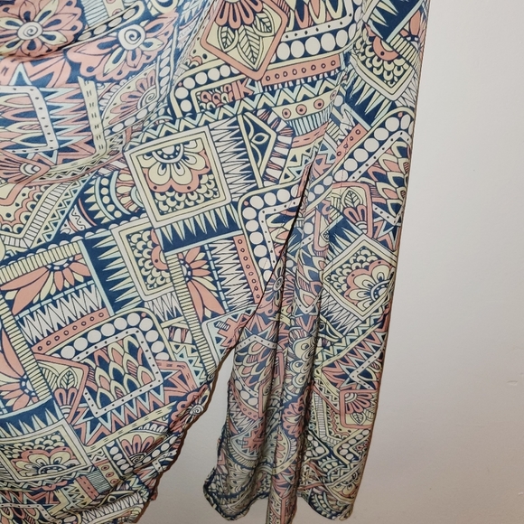 Lula Roe Sleeveless Knee Length Multi-Colored Kimono 176 - Picture 3 of 6